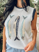 Fish Knit Vest Top | Cream