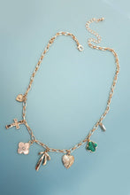 Cross and Bow Charm Necklace