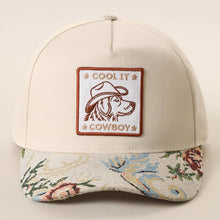 Cool It Cowboy Embriodered Patch | Brown