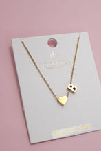 Heart Love Initial Necklace