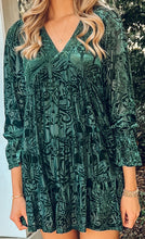 Jingle Velvet Dress | Green