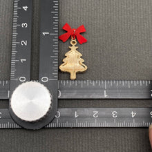 Rhinestone Bow Tree Earring