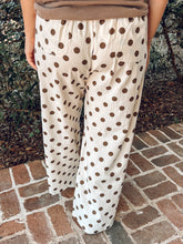 Polka Dot Wide Leg Pant | Oatmeal