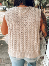 Pointelle Knit Ribbon Vest | Cream
