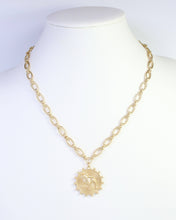 Carmen Coin Necklace Standing Dog Worn Gold: Default