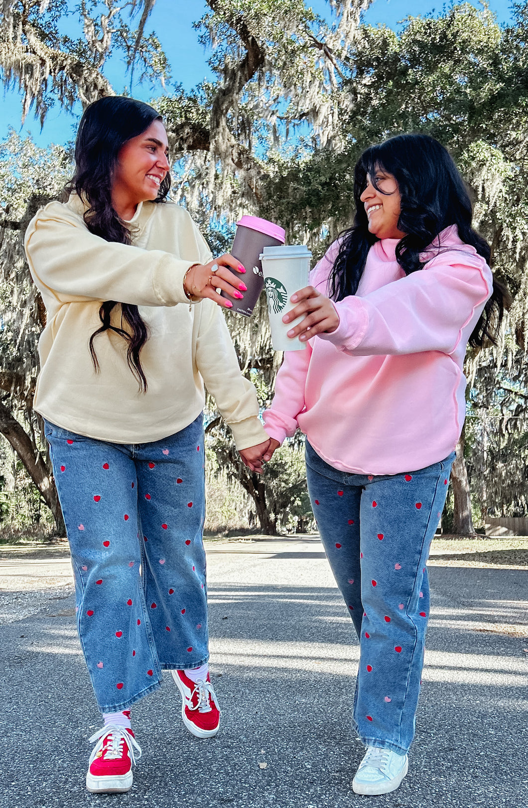 My Heart Embroidered Denim