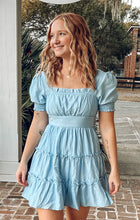 Spring Sky Mini Dress | Light Blue