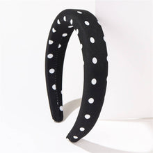 Polka Dot Padded Headband | Ivory