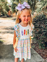 Colorful Crayon Plaid Dress