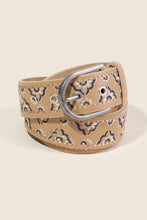 Embroidered Flower Decor Belt | Khaki