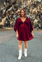 Dear Santa Dress | Burgundy