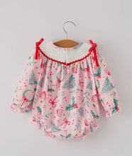 Winter Christmas Romper | Pink