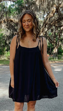 Runaway Tie Strap Dress | Black