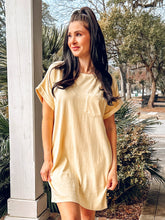 Cotton Tee Dress | Yellow