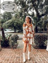 Hanna Floral Tiered Mini Dress | Caramel