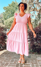 Spring Day Smocked Maxi | Pink