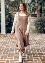 Ruffle Flare Washed Jumper | Coffee