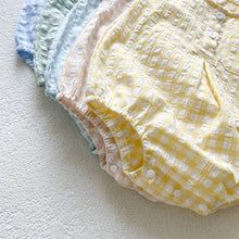 Summer Checkered Romper | Yellow