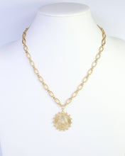 Carmen Coin Necklace Tiger Worn Gold: Default