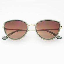 Luna Acetate Cat Eye Sunglasses  | Emerald Green