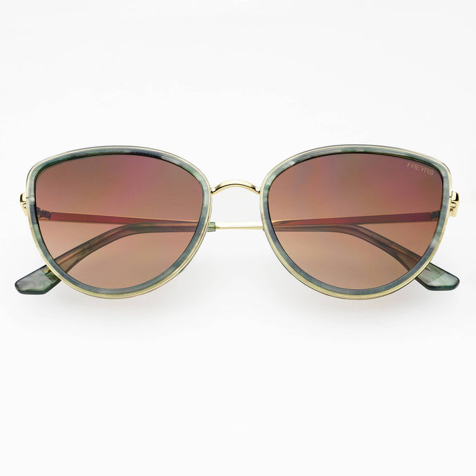Luna Acetate Cat Eye Sunglasses  | Emerald Green