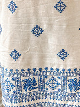 Embroidered Linen Dress | Cream