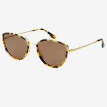 Luna Acetate Womens Cat Eye Sunglasses : Milky Tortoise