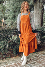 Stroll Overall Midi Dress | Camel