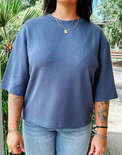 Scuba Drop Shoulder Tee | Navy