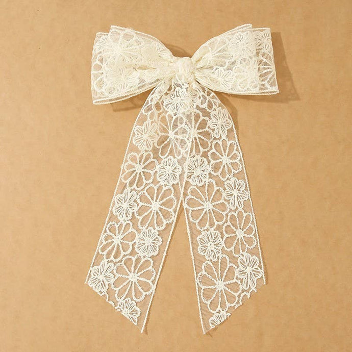 Floral Lace Bow