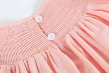 Pink Easter Bunny Smocked Bishop Dress: 2T