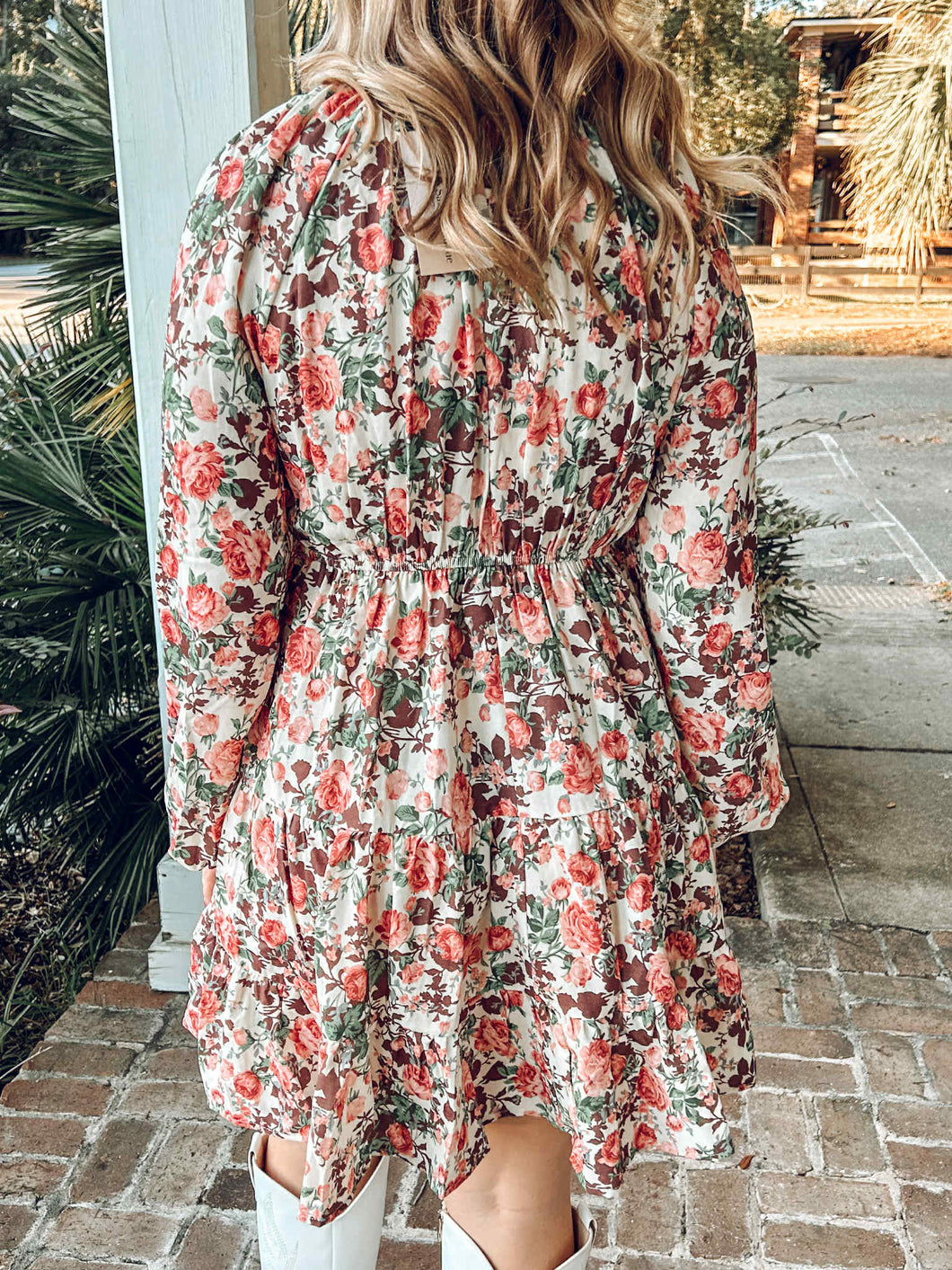 Tea Fall Floral Dress | Cream Medium Tea Fall Floral Dress | Cream Medium