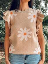 Daisy Sweater Top | Beige