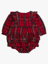 Nicholas Plaid Bubble Romper | Red