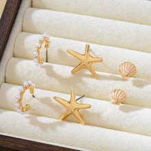 Trio Nautical Pearl Set | Gold