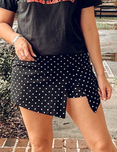 Playful Polka Dot Skort | Black
