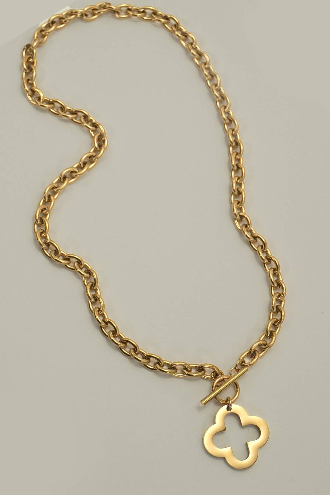 Clover Chain Necklace | Gold