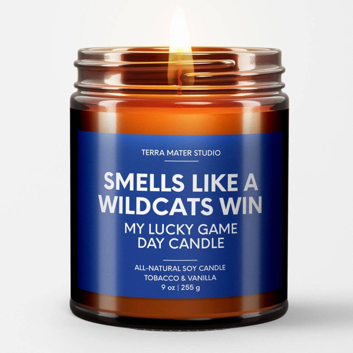 Smells Like A Wildcats Win Game Day Candle | Sea Salt + Orchids