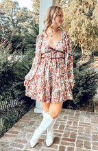 Tea Fall Floral Dress | Cream