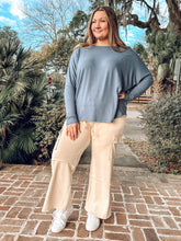 Relaxed Dolman Top | Dusty Navy