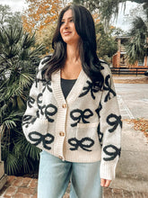 Everyday Bow Cardigan | White
