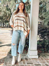 Chilly Striped Knit Sweater | Ivory