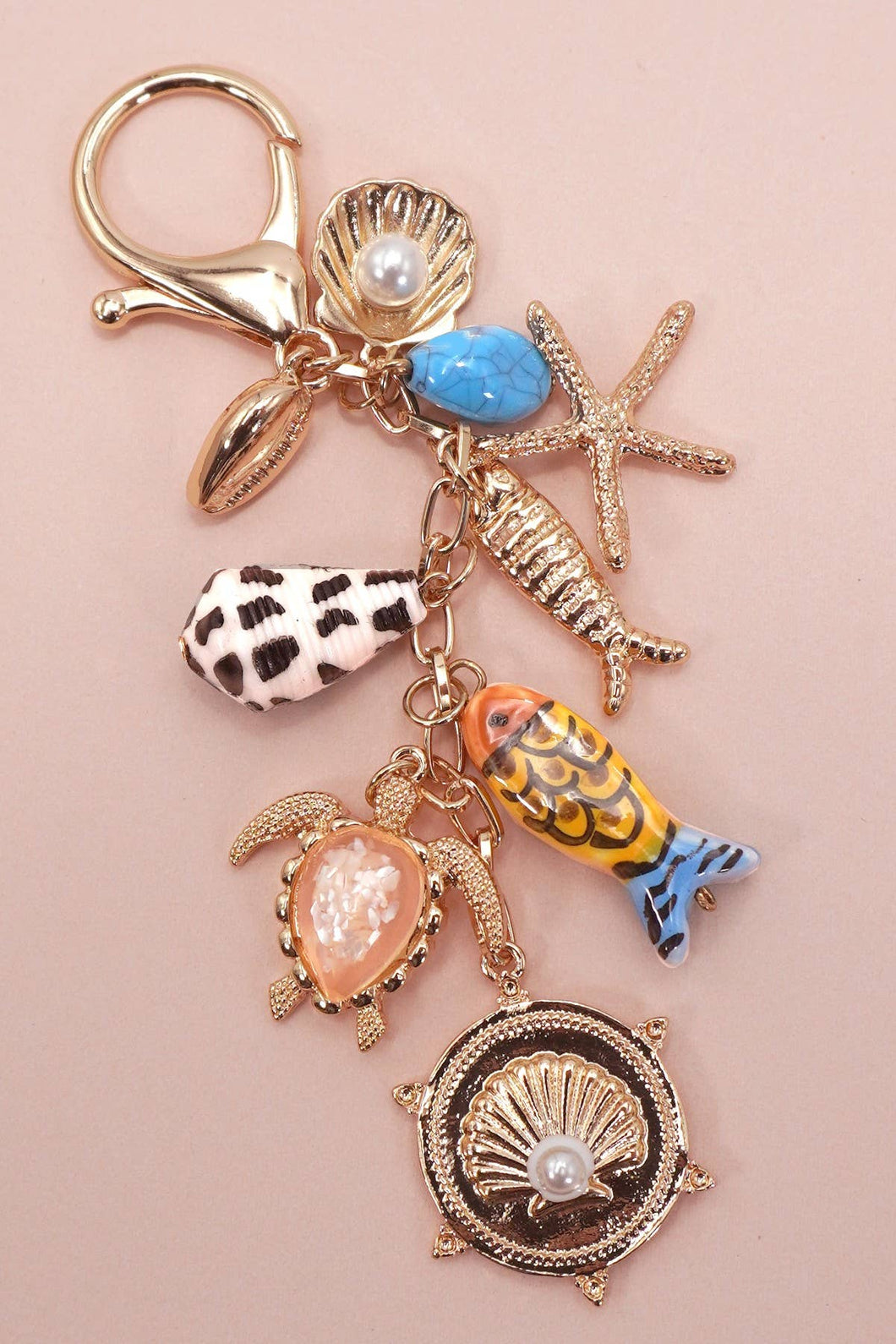 Fish Seashell Bag Charm