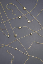 3D Bubble Initial Necklace | Several Letters