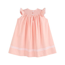 Pink Easter Bunny Smocked Bishop Dress: 2T