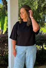 Scuba Drop Shoulder Tee | Black
