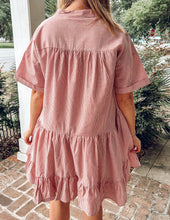 Parade Tiered Dress | Faded Red