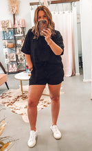 Corded Short Set | Black