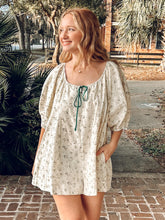 Finn Floral Oversize Romper | Cream