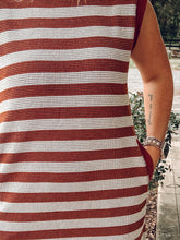 Striped Mini Cap Sleeve Dress | Spice